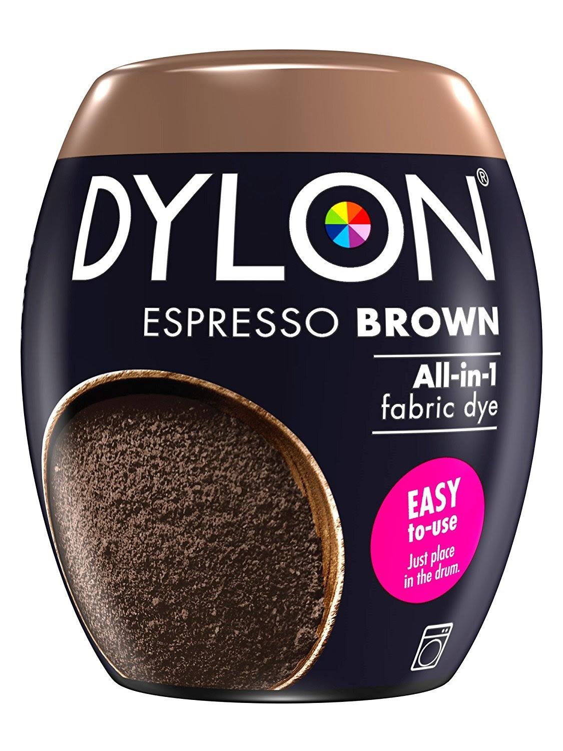 Dylon All-in-1 Fabric Dye - Espresso Brown, 350g