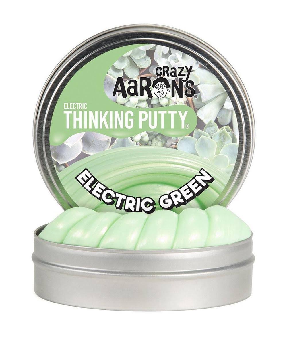 Crazy Aarons Thinking Putty Electric Green 2" Tin