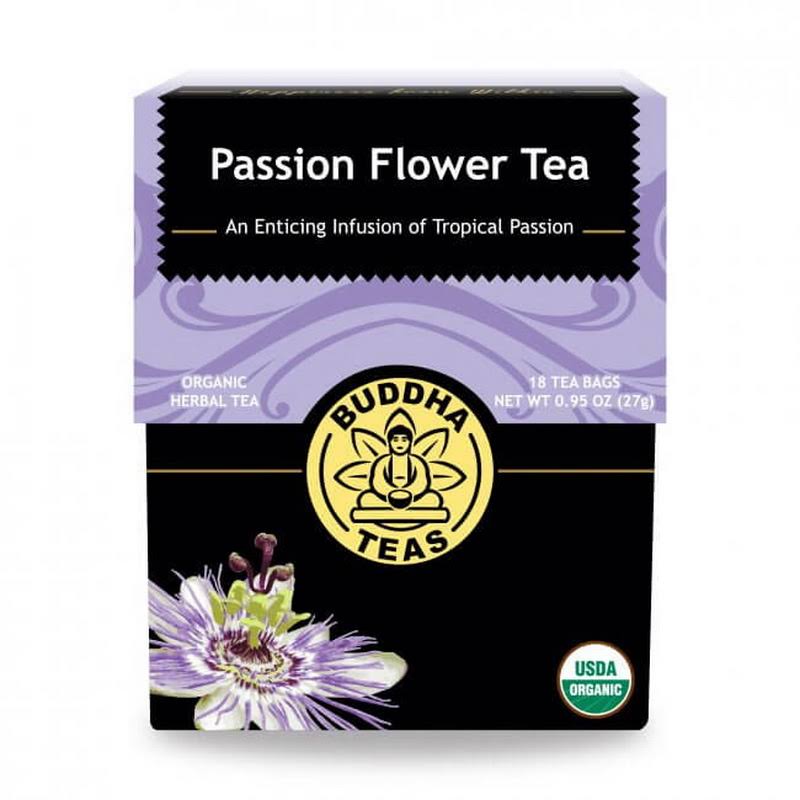 Buddha Teas Passion Flower 100 Percent Organic Herbal Tea 18 Bags - 18ct