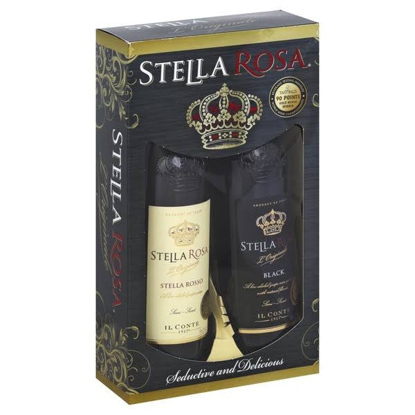Stella Rosa Wines, Seductive And Delicious, Stella Rosso, Stella Black, Semi-Sweet, Il Conte, 1917 - 2 bottles