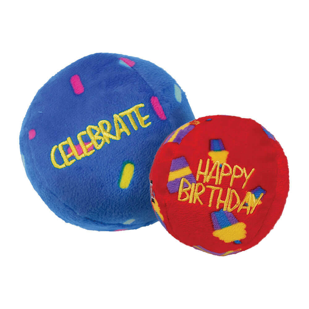 KONG Occasions Birthday Balls Dog Toy, Small