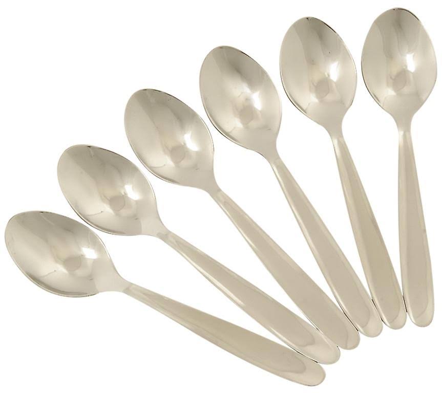 Chef Aid Stainless Steel Teaspoons - Silver, Set of 6