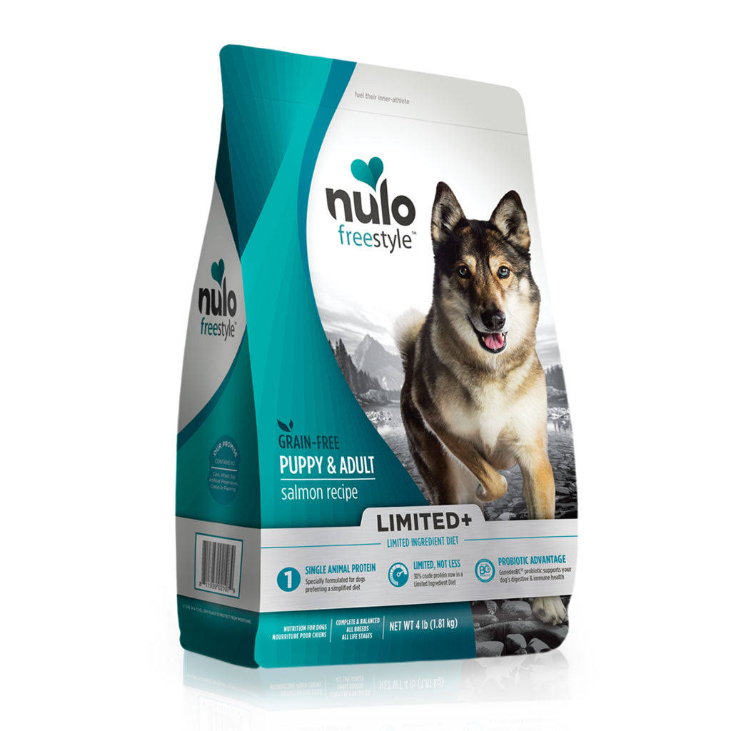 Nulo Freestyle Limited+ Grain Free Salmon Dry Dog Food, 4 lbs