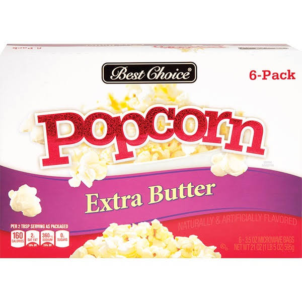 Best Choice Extra Butter Flavor Microwave Popcorn