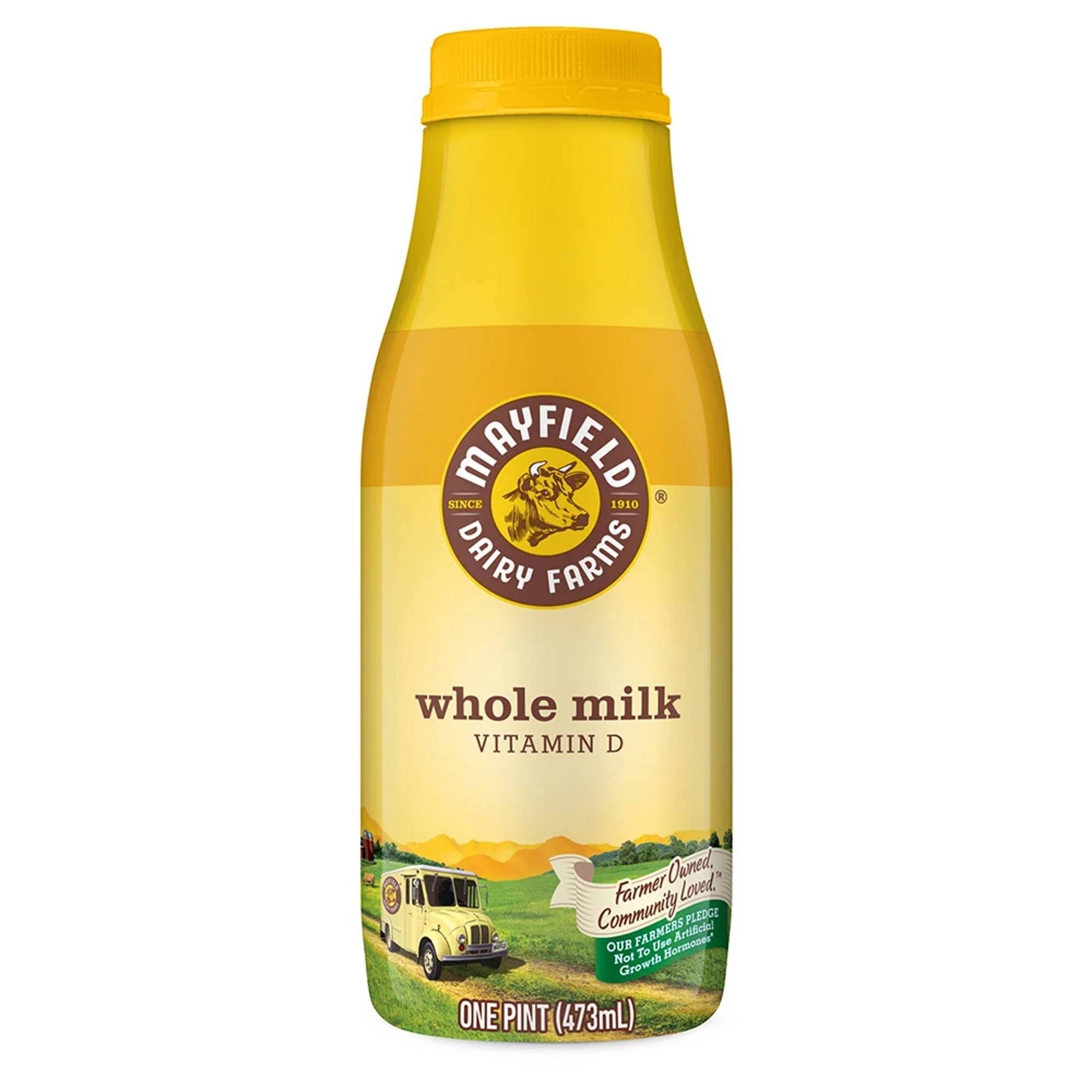 Mayfield Milk, Whole - one pint (473 ml)