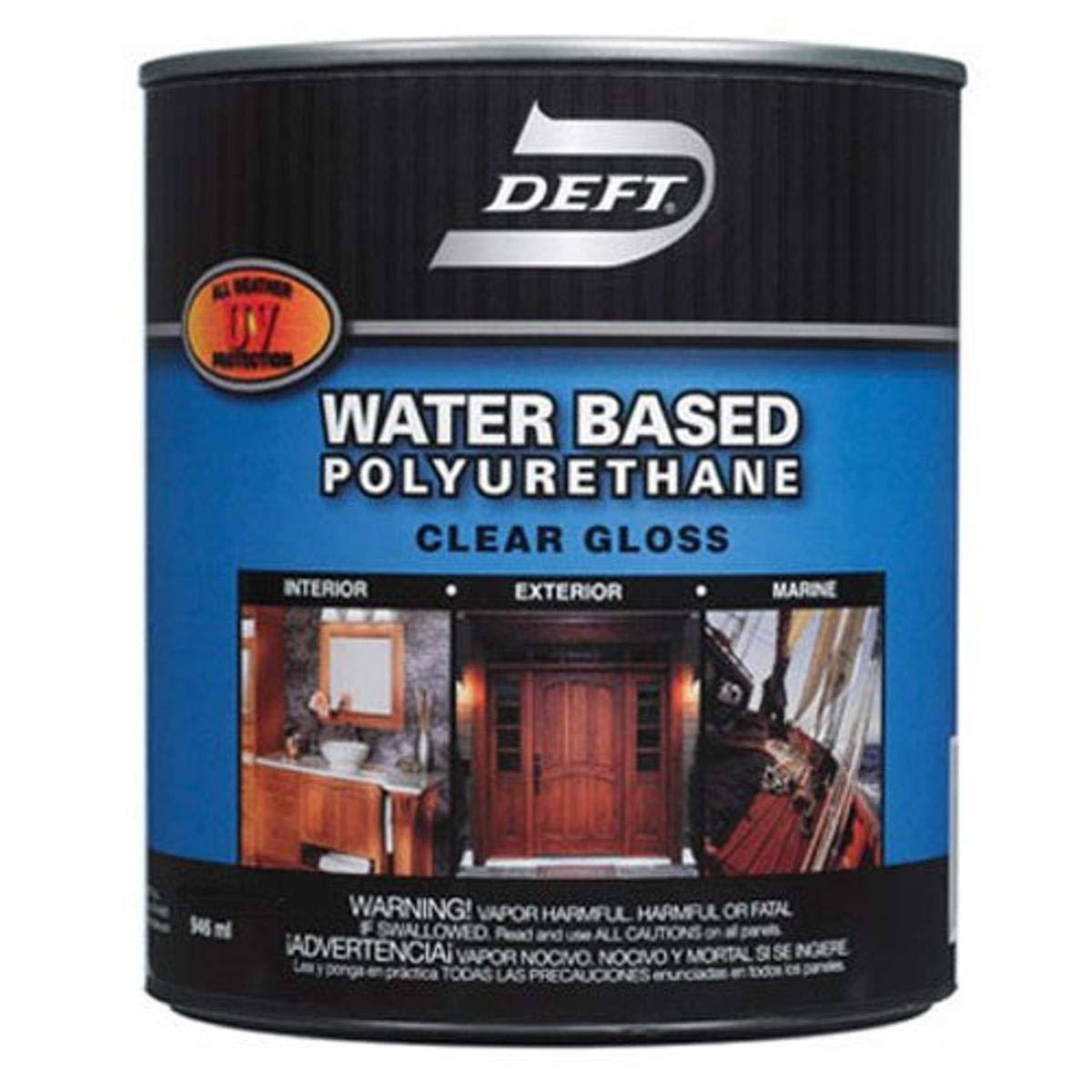 Deft 257-01 Water-Based Polyurethane Interior Exterior Gloss - 1gal