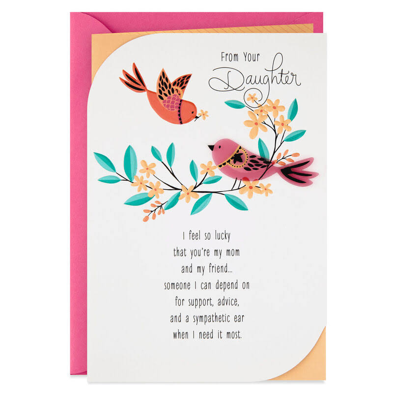 Hallmark Mother's Day Card, I'm Lucky You're My Mom and Friend Mother's Day Card from Daughter