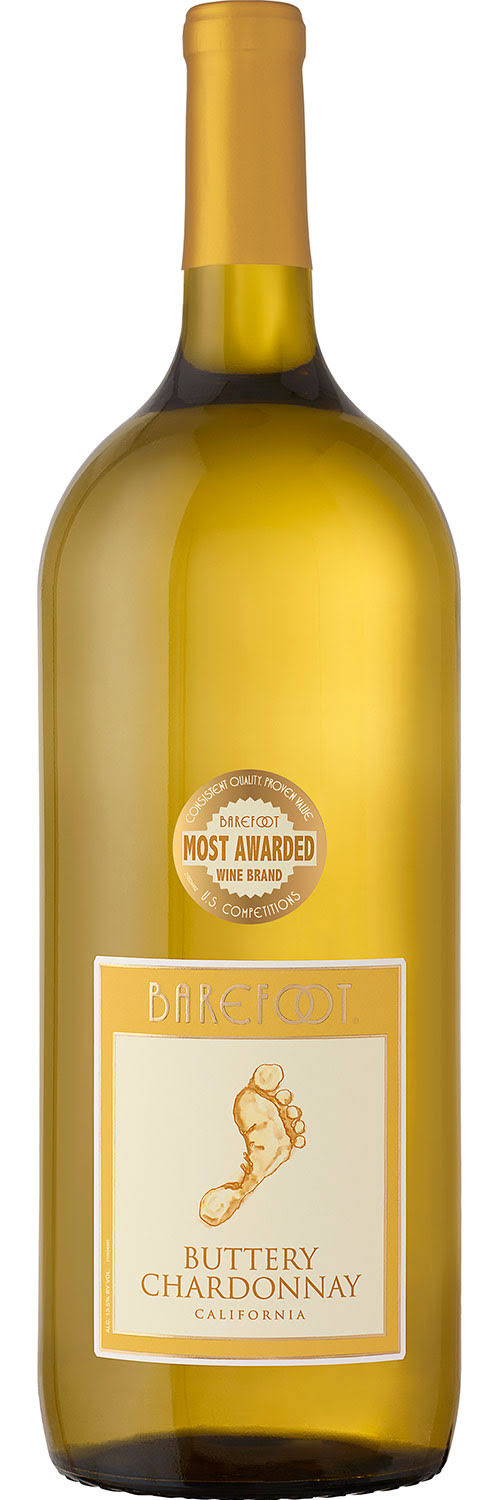 Barefoot Chardonnay, Buttery, California - 1.5 liter