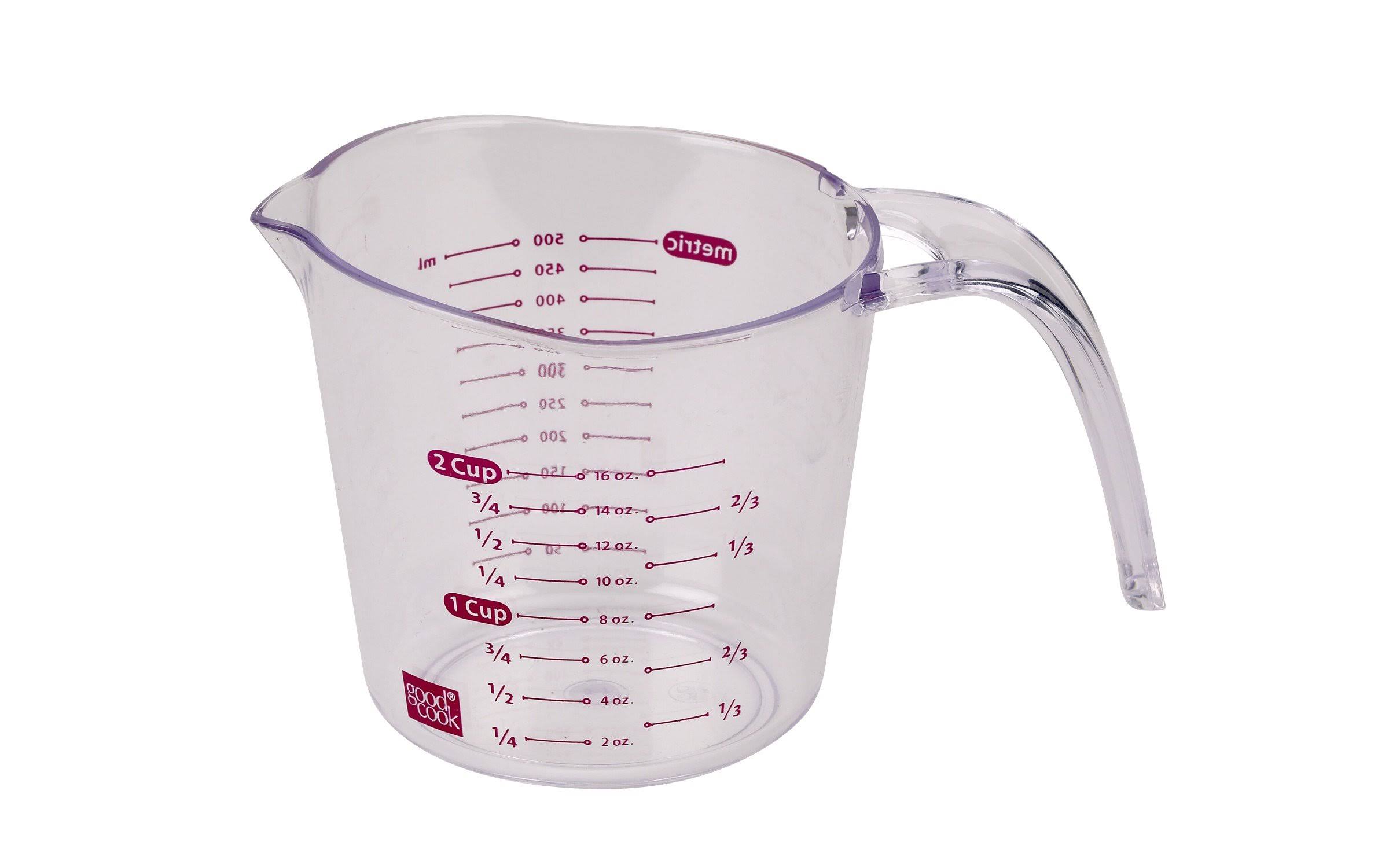Good Cook Clear Measuring Cup with Measurements - 2 Cup