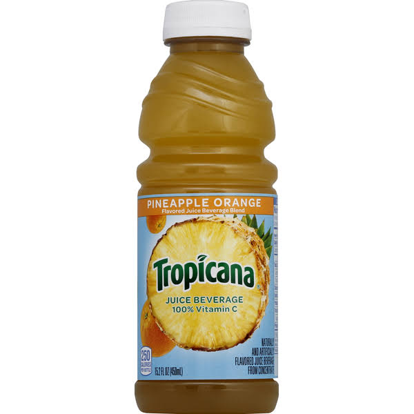 Tropicana Juice - Pineapple Orange, 15.2oz, Pack of 12