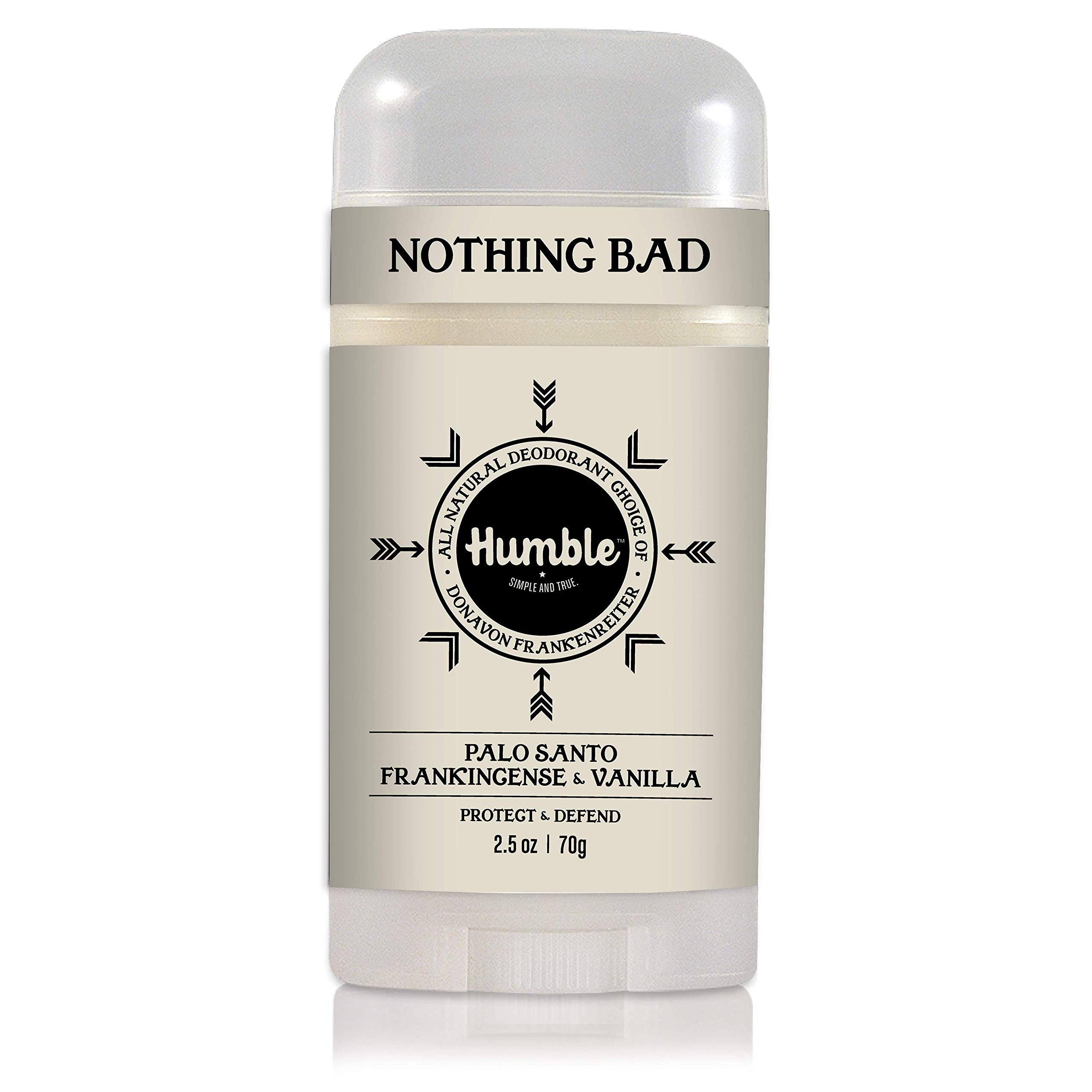 Humble Nothing Bad Deodorant, Original Formula, Palo Santo & Frankincense - 2.5 oz