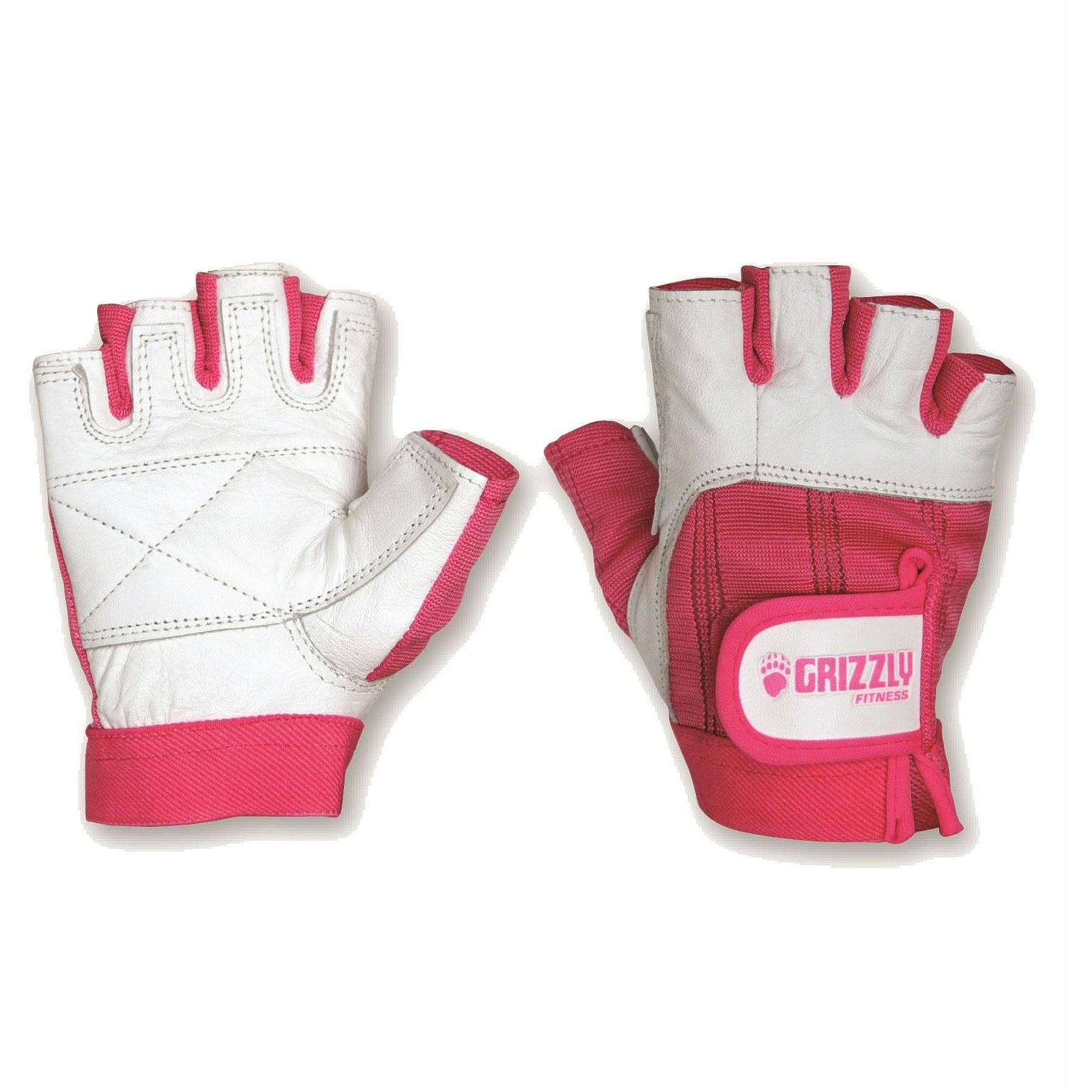 Grizzly Fitness 4007117 Women's Awareness Training Gloves - Pink Ribbon, Large, Half Finger