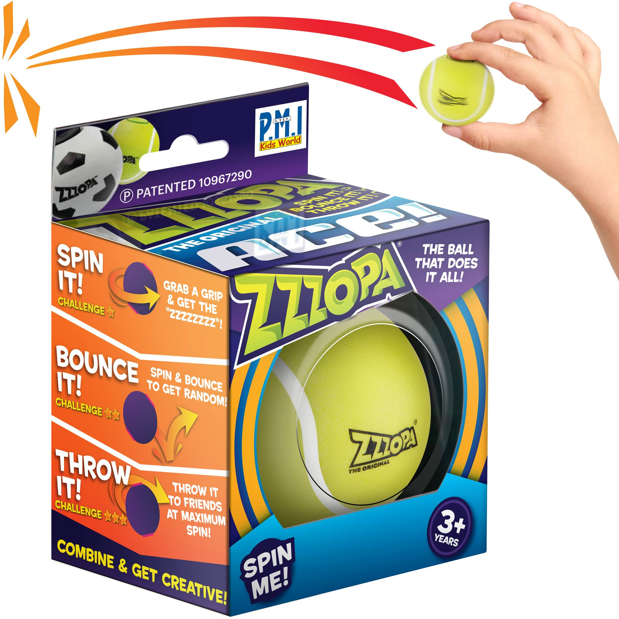 Zzzopa Fidget Bounce Ball Ace/Tennis