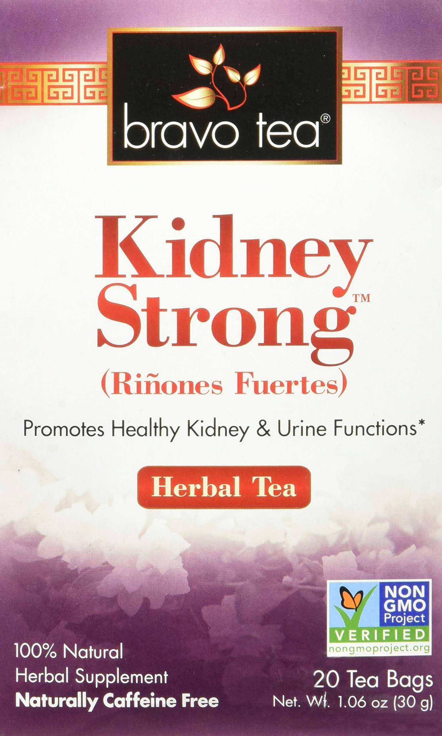 Bravo Tea Kidney Strong Herbal Tea - 20 Tea Bags, 30g