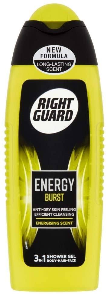 Right Guard 3 in 1 Energy Burst Shower Gel 250ml