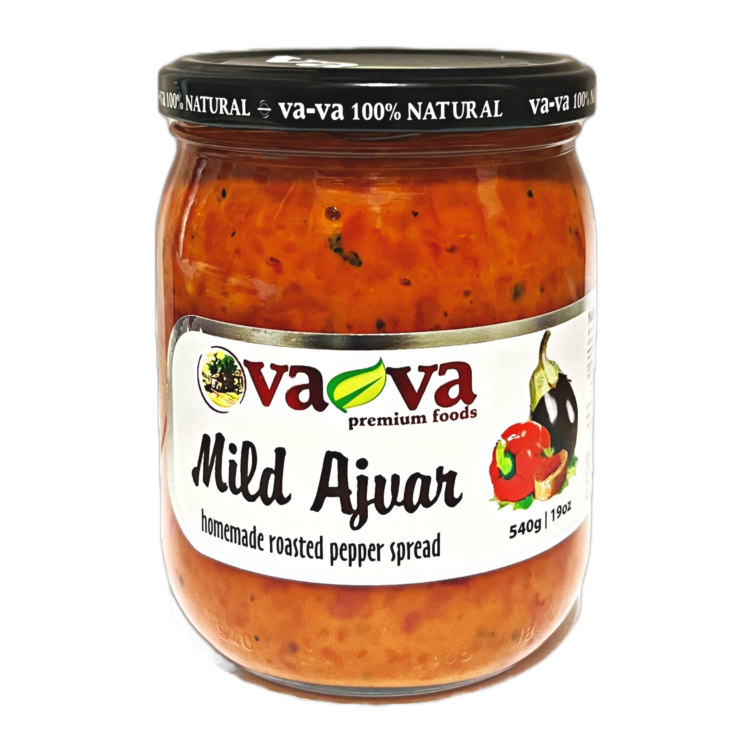 Baga Food Va-Va Wild Ajvar Homemade Roasted Pepper Spread - 19oz