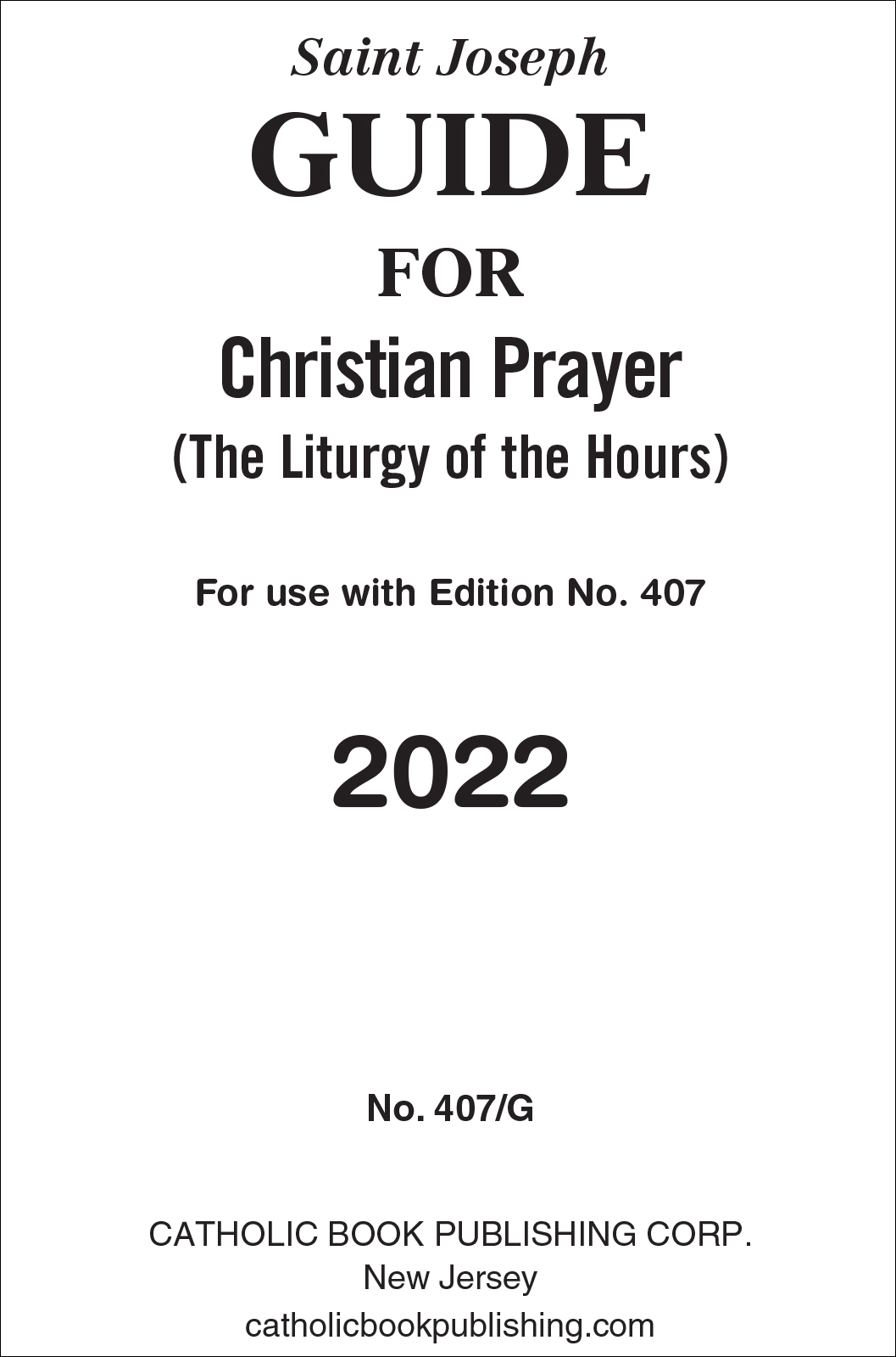 2023 Christian Prayer Guide (Large Print) [Book]