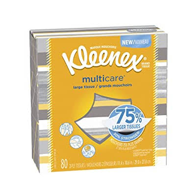Kleenex Multicare Facial Tissues, 80 Count