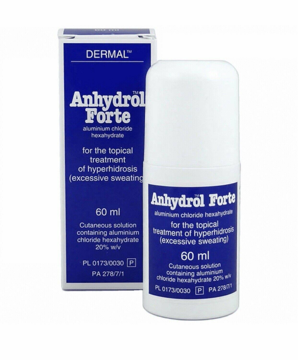 Dermal Anhydrol Forte Hyperhidrosis Excess Sweating Treatment - 60ml
