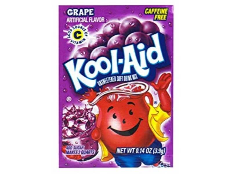 Kool Aid Unsweetened Soft Drink Mix - Grapes, 3.9g