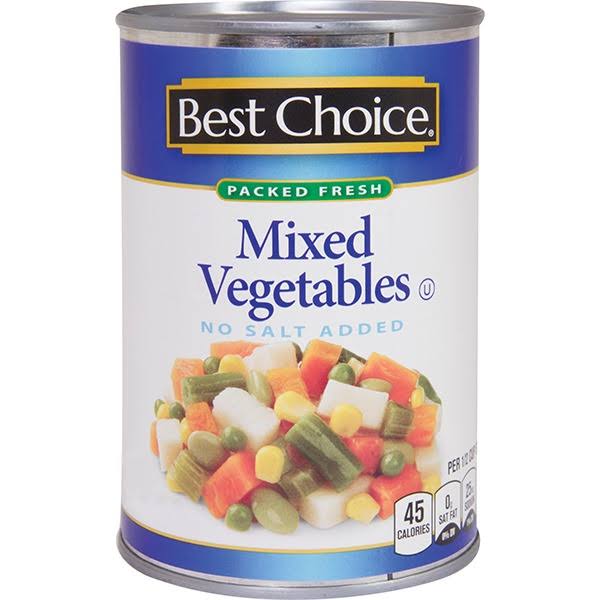 Best Choice No Salt Mixed Vegetables