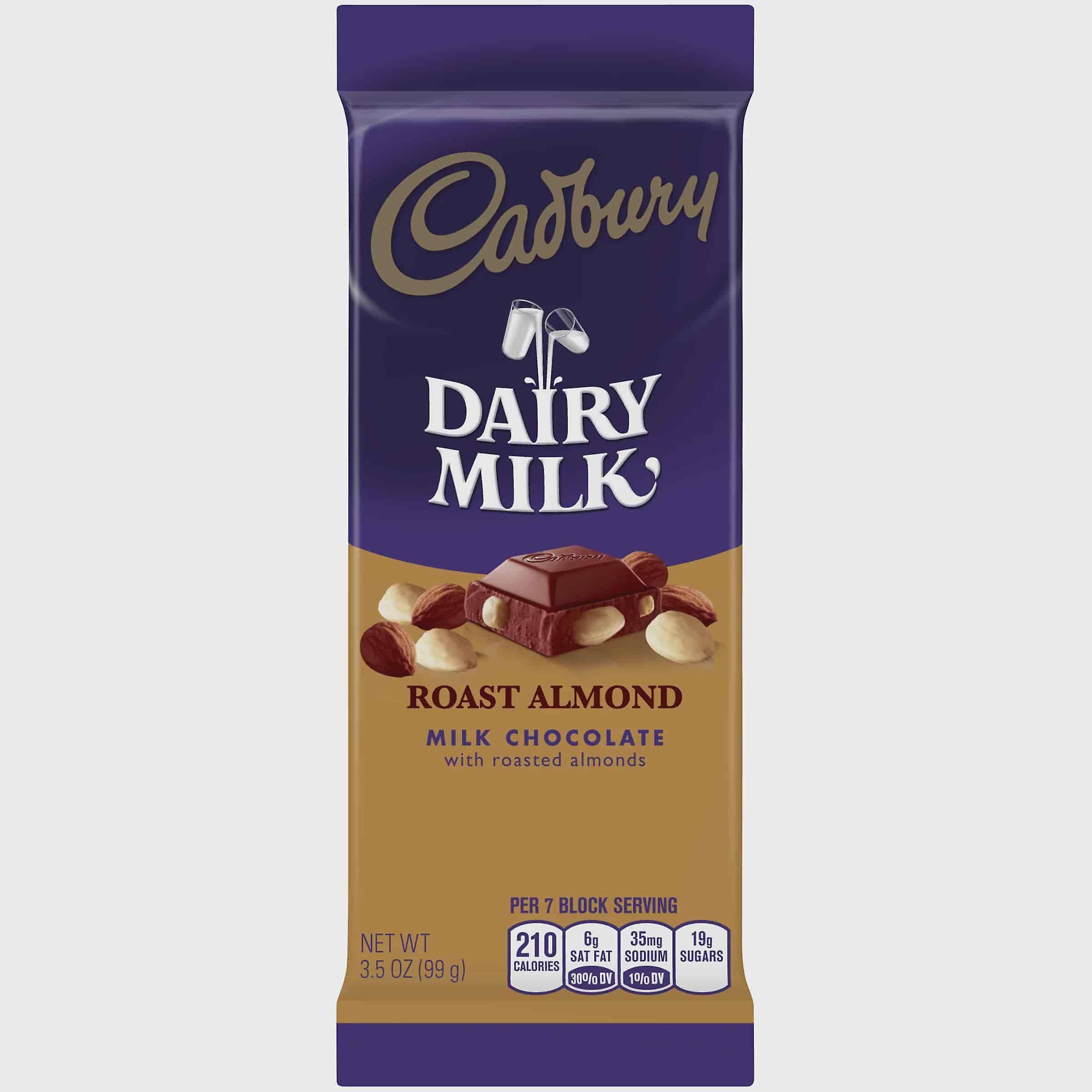 Cadbury Milk Chocolate Bar - Roast Almond, 3.5oz
