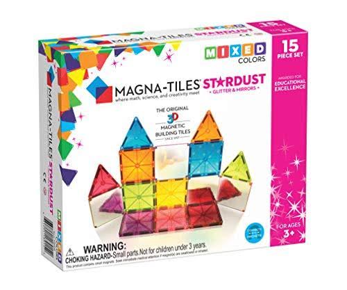 Magna-Tiles Stardust Set, The Original Magnetic Building Tiles for Cre