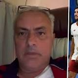 WATCH: Mourinho posts hilarious clips of him watching Roma beat Inter from team bus due to suspension