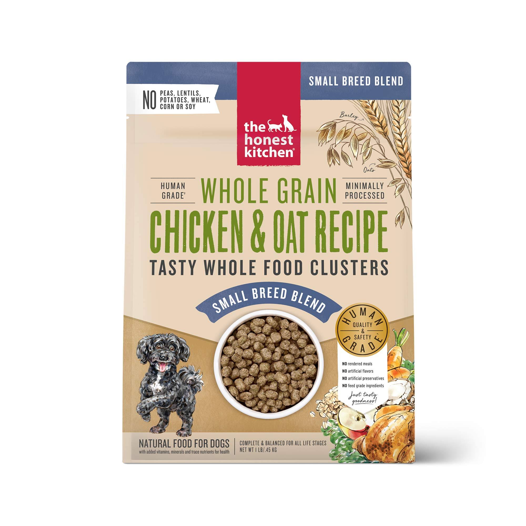 The Honest Kitchen Dog Food | 1lb Small Breeds Whole Grain Chicken Clusters