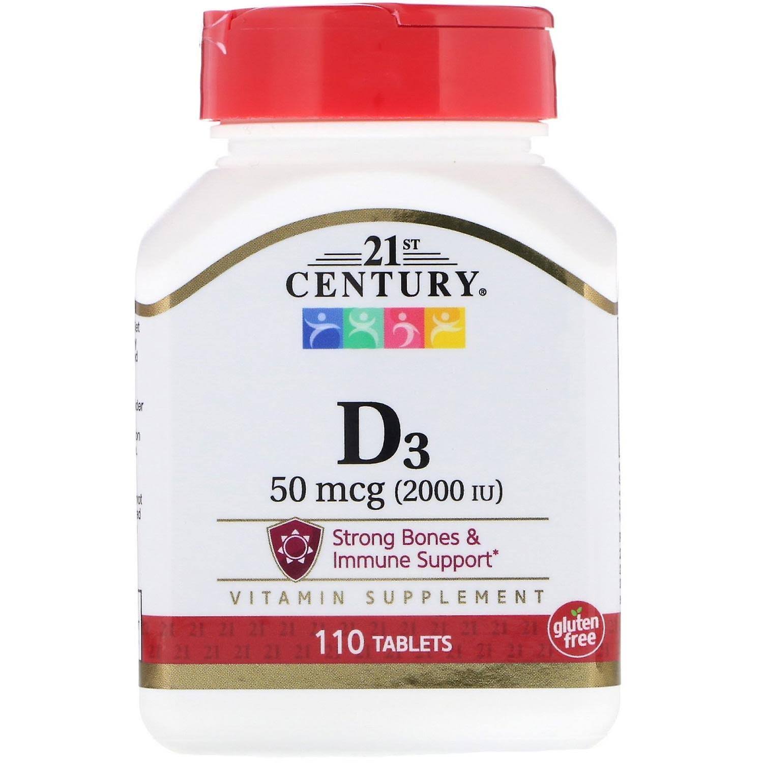 21st Century Vitamin D-2000 - Maximum Strength, 110 tablets