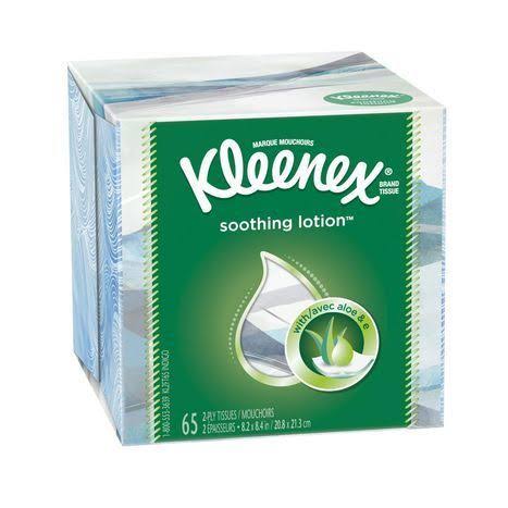 Kleenex Facial Tissues - Soothing Lotion, 65ct