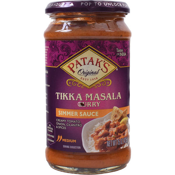 Patak's Original Curry Simmer Sauce - 15oz, Tikka Masala