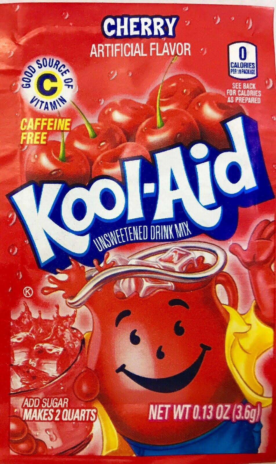 Kool-Aid Unsweetened Soft Drink Mix - Cherry Artificial Flavor, 3.6g