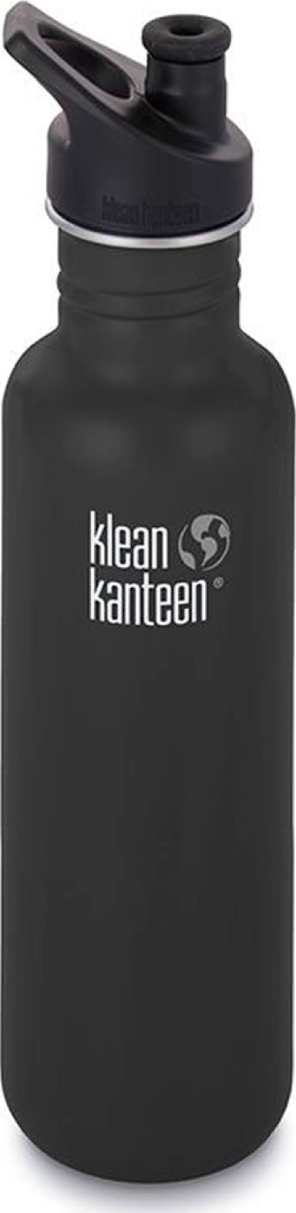 Klean Kanteen Classic Bottle with Loop Cap - Shale Black, 27oz