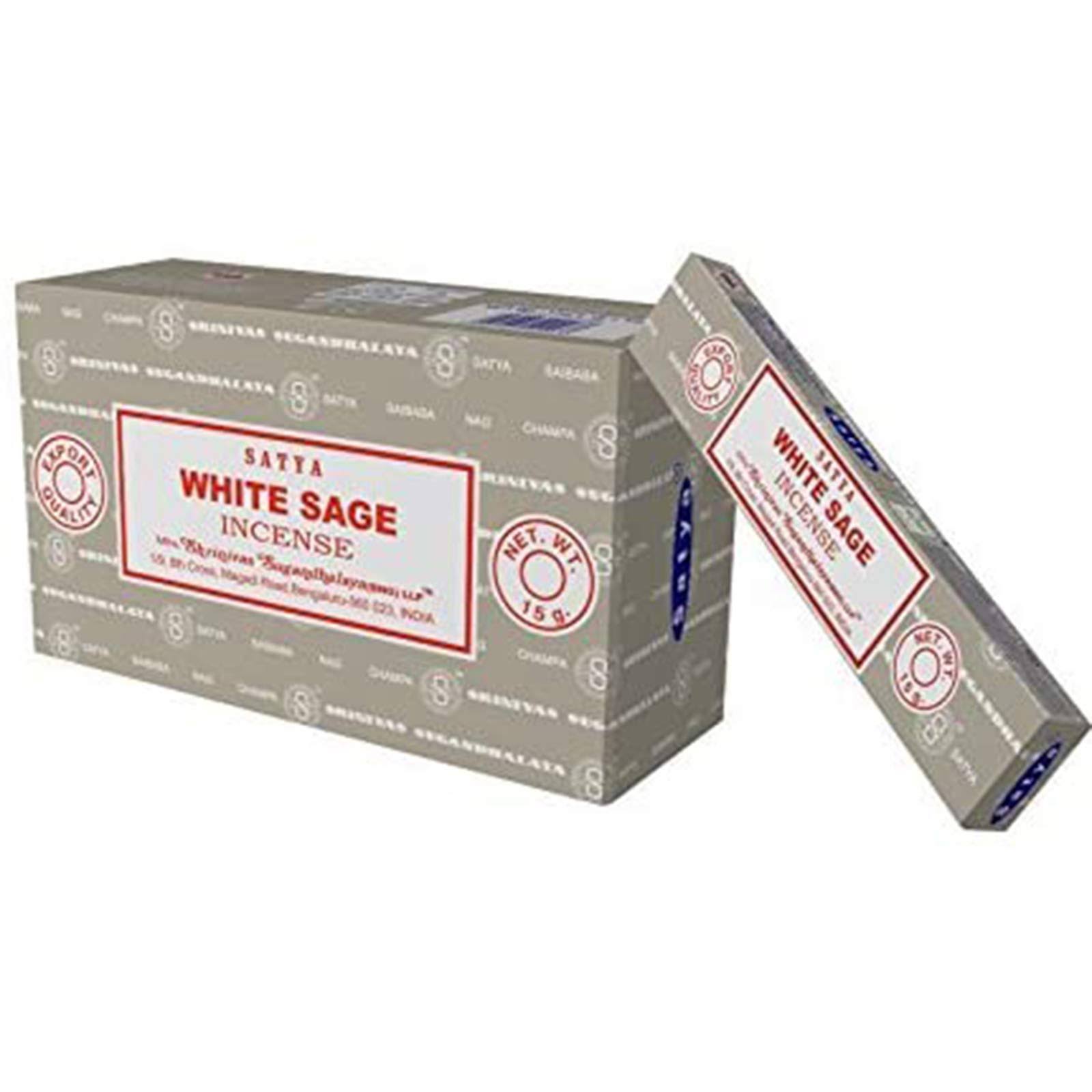 Satya Nag Champa White Sage Incense sticks-12packs x 15grams