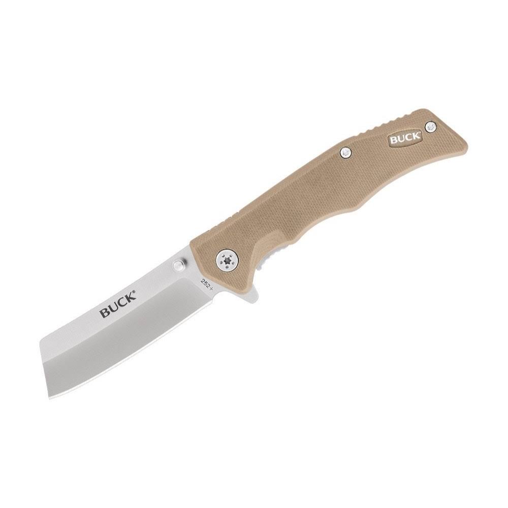 Buck 252 Trunk G10 Tan Handle - can be Engraved or Personalised