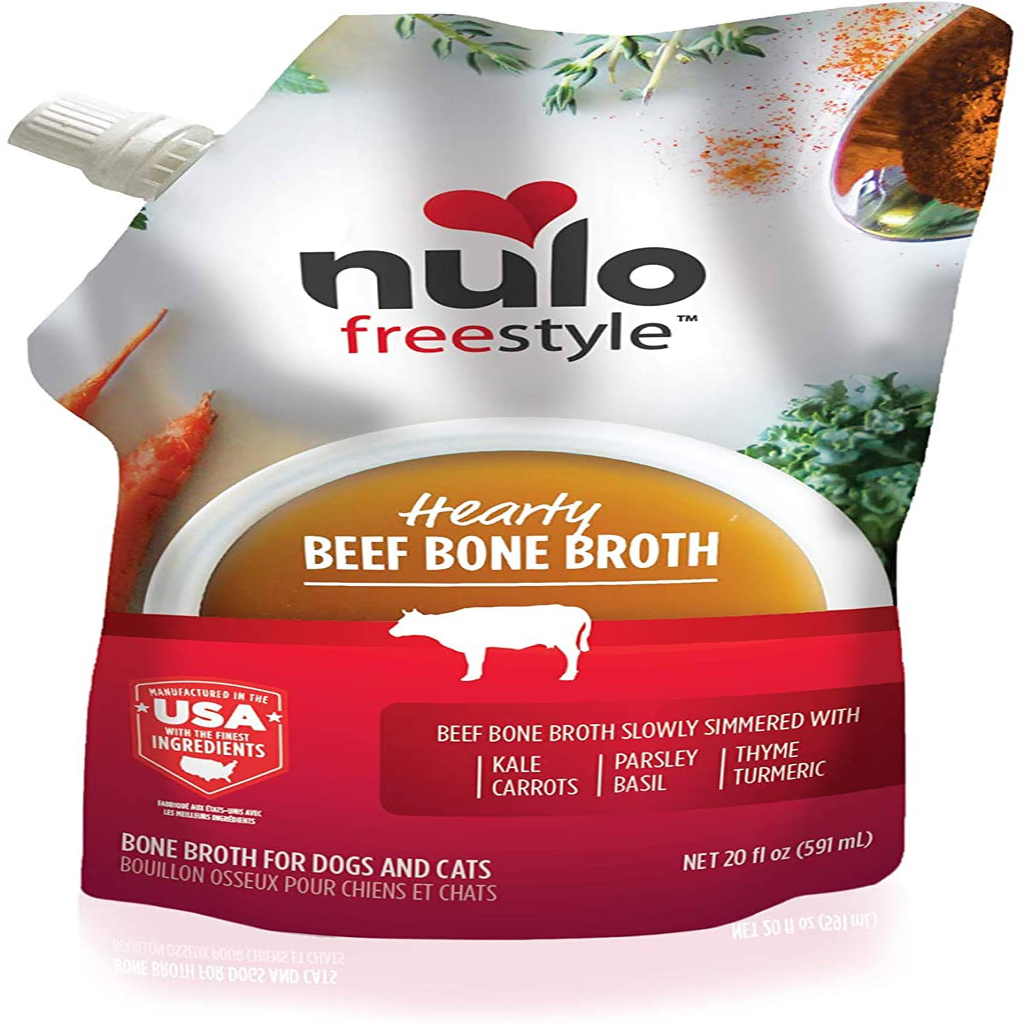 Nulo Freestyle Hearty Beef Bone Broth 20-oz