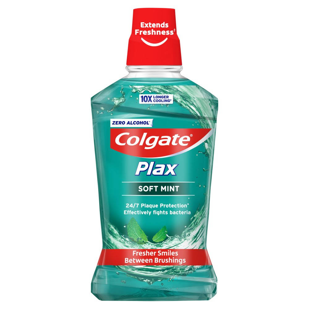 Colgate Plax Mouthwash - Soft Mint, 500ml