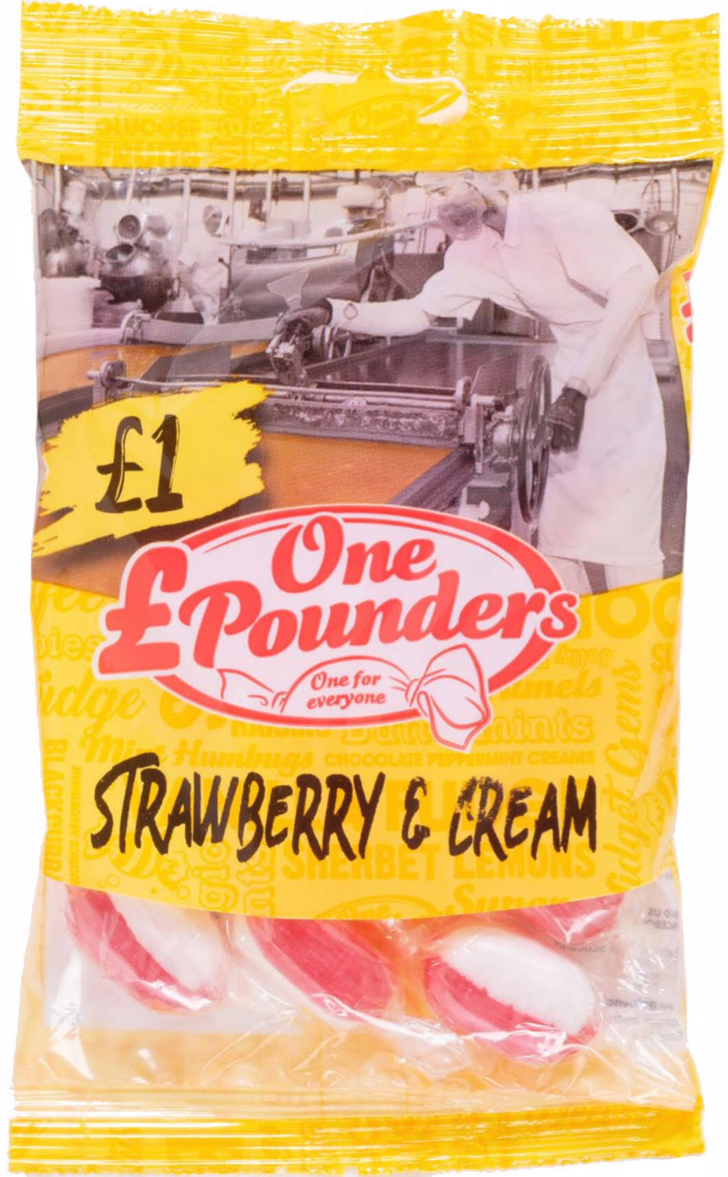 One Pounders - Strawberry & Cream 150g