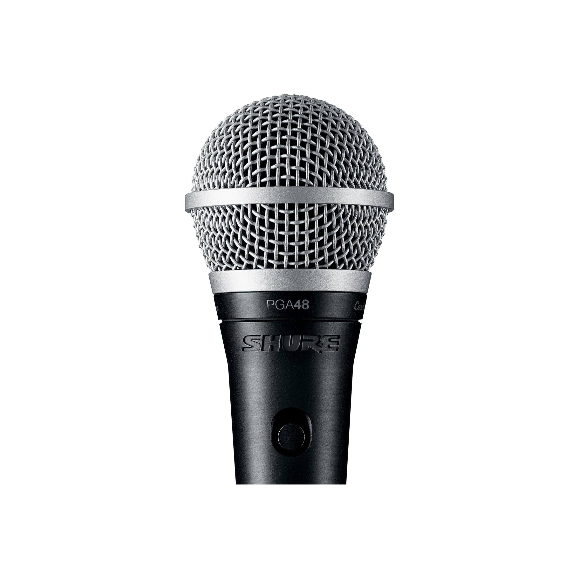 Shure Cardioid Dynamic Vocal Microphone with 15ft XLR-QTR Cable