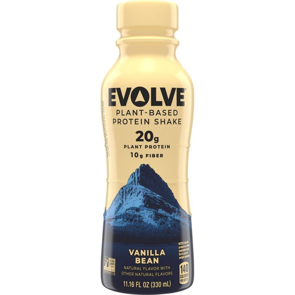 Evolve Protein Shake, Plant-Based, Vanilla Bean