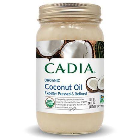 Cadia Coconut Oil, Organic, Expeller Pressed & Refined - 14 fl oz