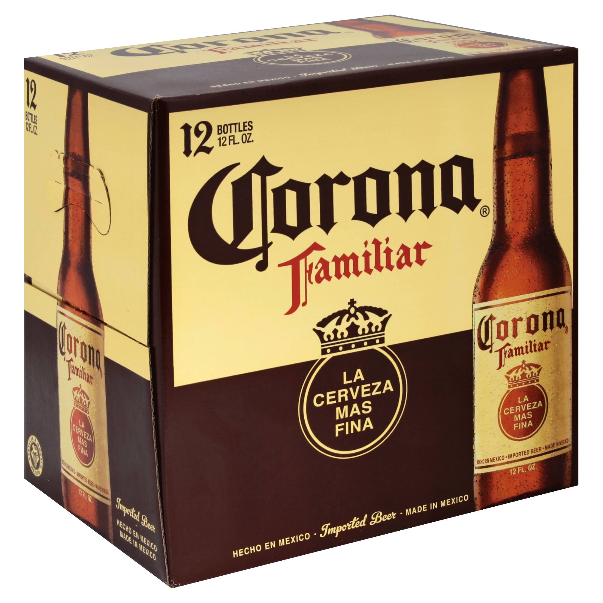 Corona Familiar Premier Beer - 12oz, 12 Bottles