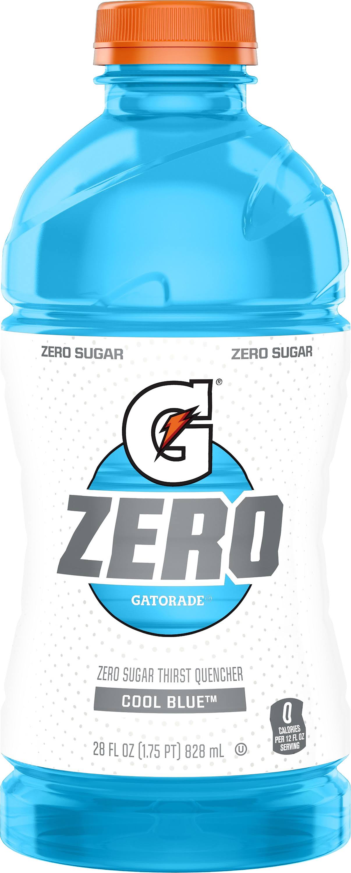 Gatorade Thirst Quencher, Zero Sugar, Cool Blue - 28 fl oz
