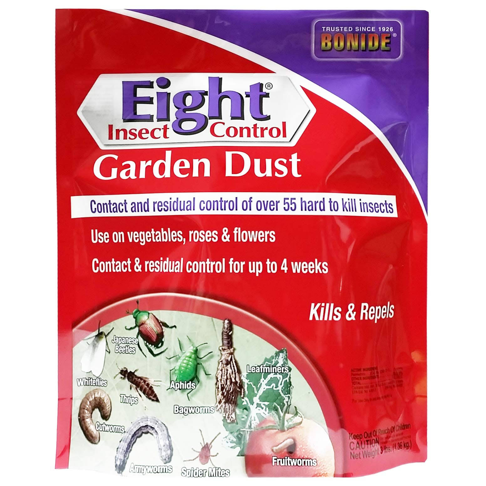 Bonide Eight Garden Dust Bug Insect Killer Insecticide - 3lbs