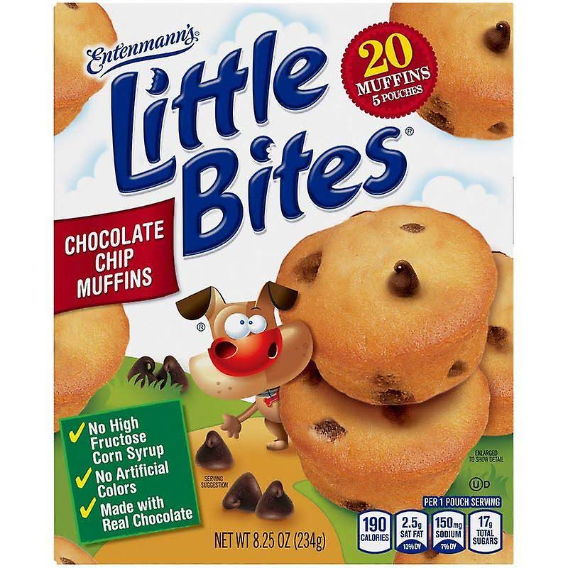 Entenmann's Little Bites Muffins - Chocolate Chip, 5ct, 8.25oz