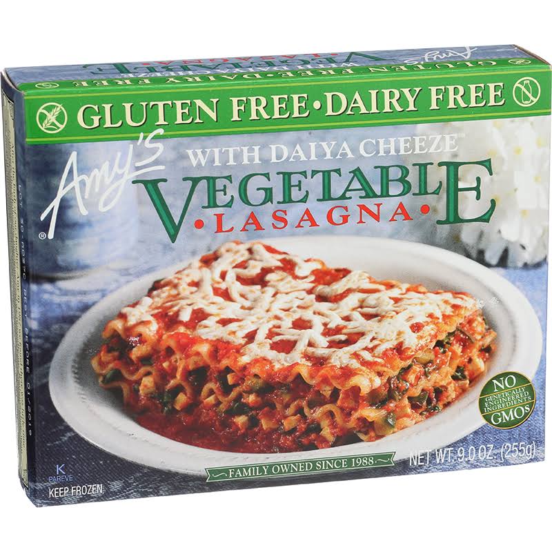 Amy's: Gluten Free Vegetable Lasagna with Daiya Cheeze, 9 oz