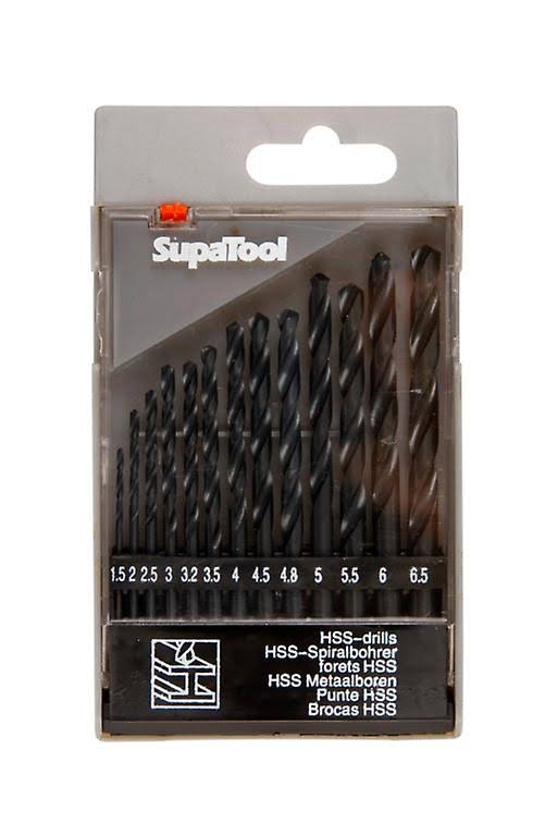 SupaTool HSS Metal Drill Bit Set 13 Pieces [HSS13S]