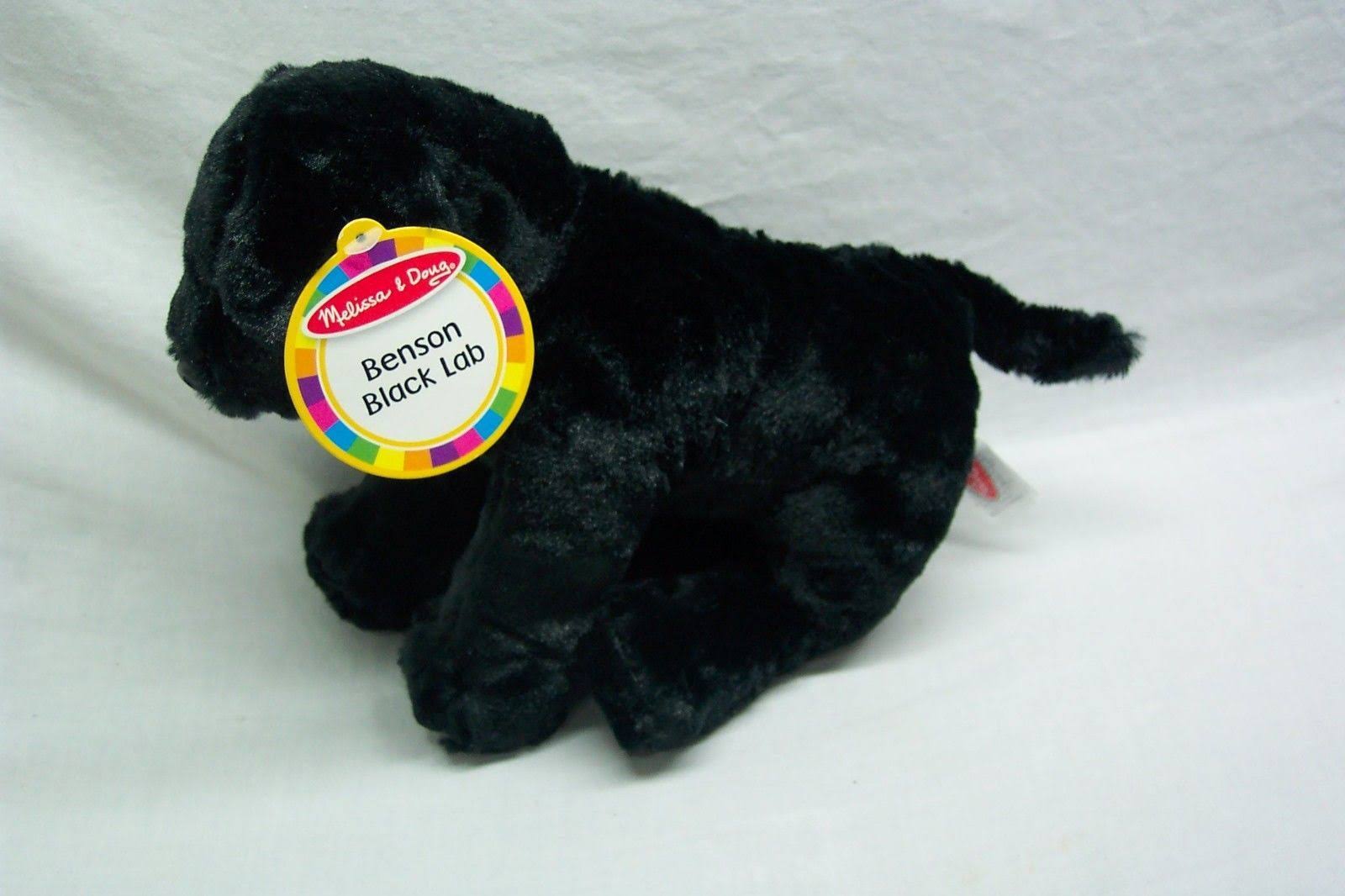 Melissa and Doug Stuffed Animal Puppy Dog - Benson Black Lab
