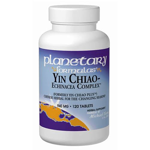 Planetary Herbals Yin Chiao Echinacea Complex Supplement - 600mg, 120ct